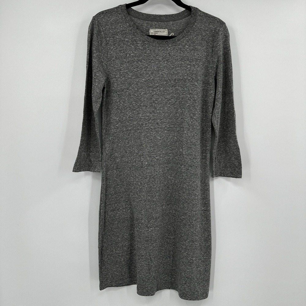 Current Elliott 3/4 Sleeve‎ Tee Dress Heather Grey Size 3 Large Clean Girl Basic